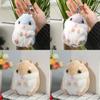 Charming Hamster Plush Keychain Cartoon Figure Soft Toy Perfect For Gifts