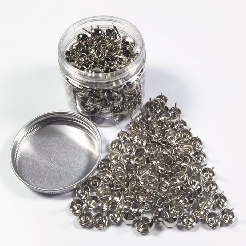 500Pieces Multifunctional Metal Thumbtacks for Office School Roundness Push Pins Office Tacks for Corkboard Furniture