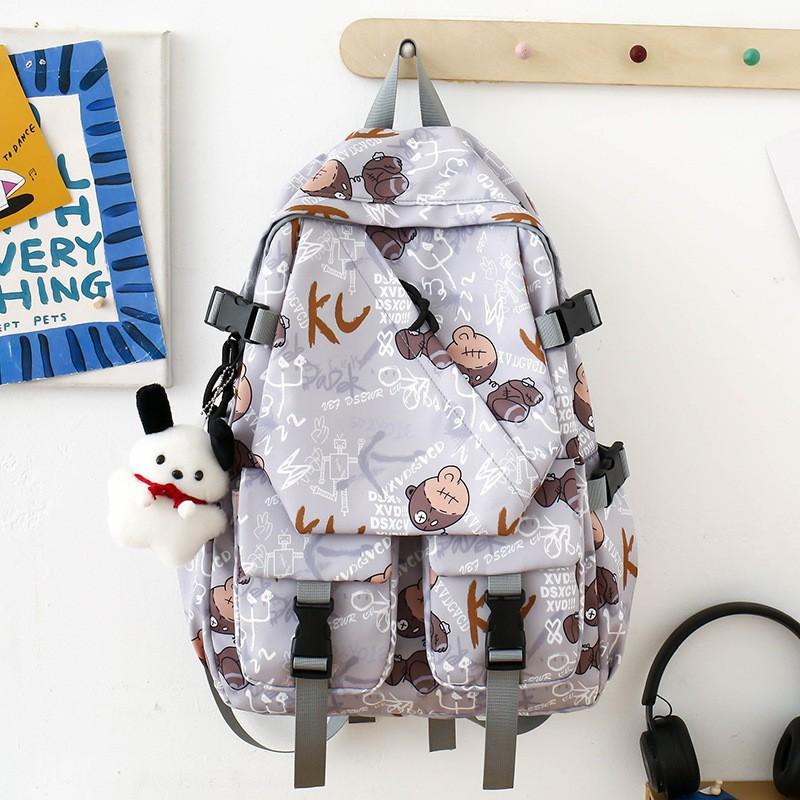 Модный Бренд Школьный Рюкзак Мужской Персонализированный Граффити Спортивный Повседневный Студенческий Рюкзак Новый Стиль Большая Вместимость Модный