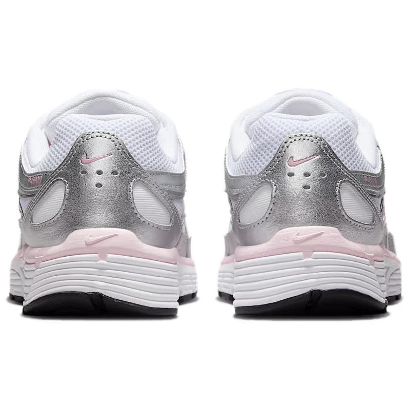 Nike P 6000 Abrasion Resistant Low Top Running Shoes Women's White Silver Sneakers BV1021-108