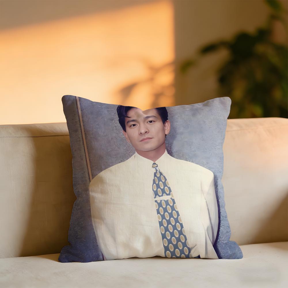 

Andy Lau Cushion Cover Cozy Velvet Throw PillowSoft Warm Cushion For Sofa Bed 30x30 cm