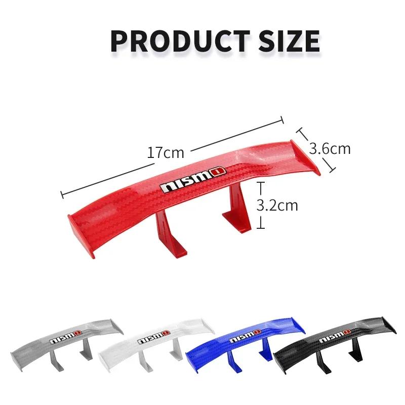 Mini Wings Car Body Kits Rear Spoiler Small Model Decoration Auto Accessories For Nissan Nismo Tiida Teana GTR Juke Versa Almera