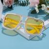 JYL TS Men's Large Square - Sun-Protective Trendy Fashion Shades ZS-98323