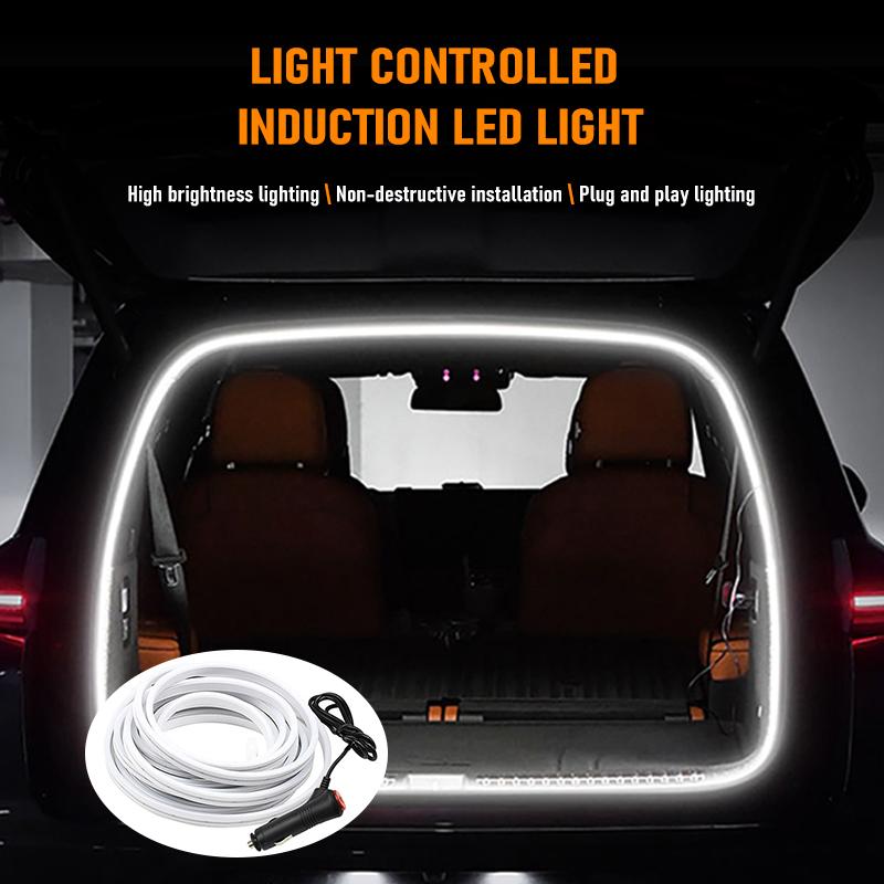 Multi-Color Car Trunk Light - Waterproof LED Atmosphere Lamp - Plug & Play via Cigarette Lighter - Interior Styling Upgrade
