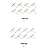 10 Pieces Fishing Connector 3 Way Stainless Steel Rotating Swivel Hook Protector Portable Fish Tackle Rolling Barrels
