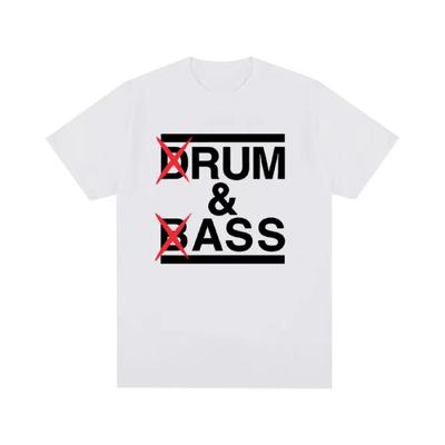 Divertente T-shirt Drum and Bass Amanti di Rum e Culo Scherzi Manica Corta Maglietta in Cotone Unisex Moda Casual T-shirt Oversize