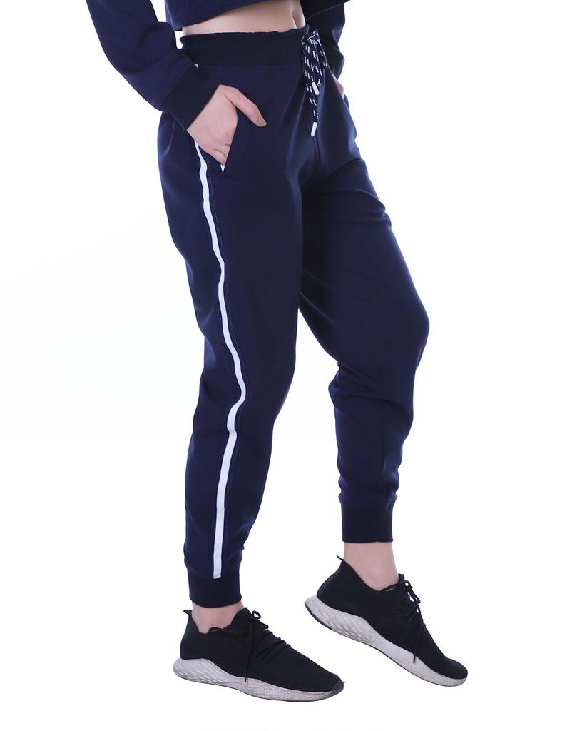 Moomaya Solid Striped Colorblock Sweatpants With Pocket Jogger Pants For