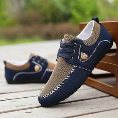 Ανδρικά παπούτσια καμβά Μόδα Casual Παπούτσια Αναπνεύσιμα Ελαφρύ slip-on Μαλακό ανδρικό Flat Comfortable Loafers Ανδρικά παπούτσια Plus Size 48