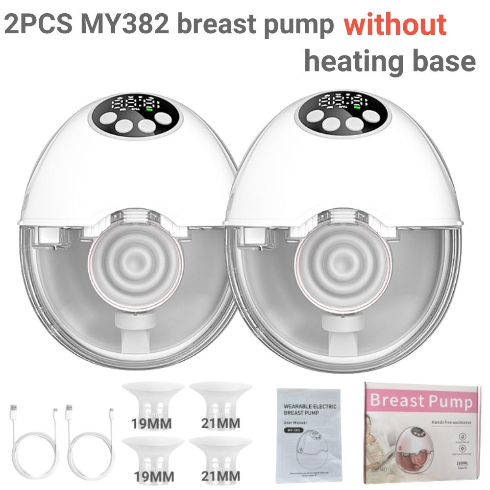 Breast Pump Electric Handsfree BPA Free With Heating & UV Sterilize Lid Optional Wireless Upgrade Wearable Breastfeeding Pump