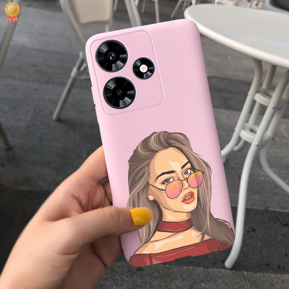 For Infinix Hot 30 Play 30i 4G Case Cute Astronaut Painted TPU Silicone Shockproof Cover For Infinix Hot 30 Play 30i Phone Case