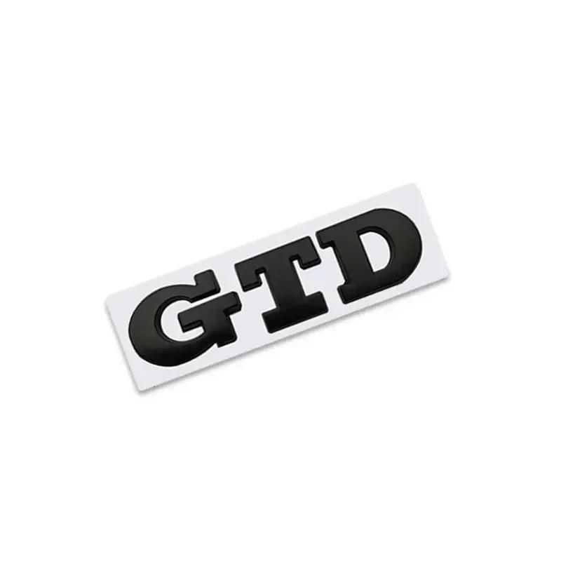 

2026 Hot For VOLKSWAGEN VW 3D Metal GTD Logo Car Rear Trunk Badge Sticker Front Grill Emblem For VW Polo Golf 4 5 6 7 GTD MK4 MK