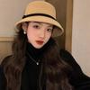 French elegant Hepburn style wool fisherman's hat children autumn and winter retro small fragrant style top hat showing face small lampshade hat tide