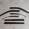 22 Highlander Crown Land Cruiser Car Window Rain Deflector Set, 6-Piece Stainless Steel Trim