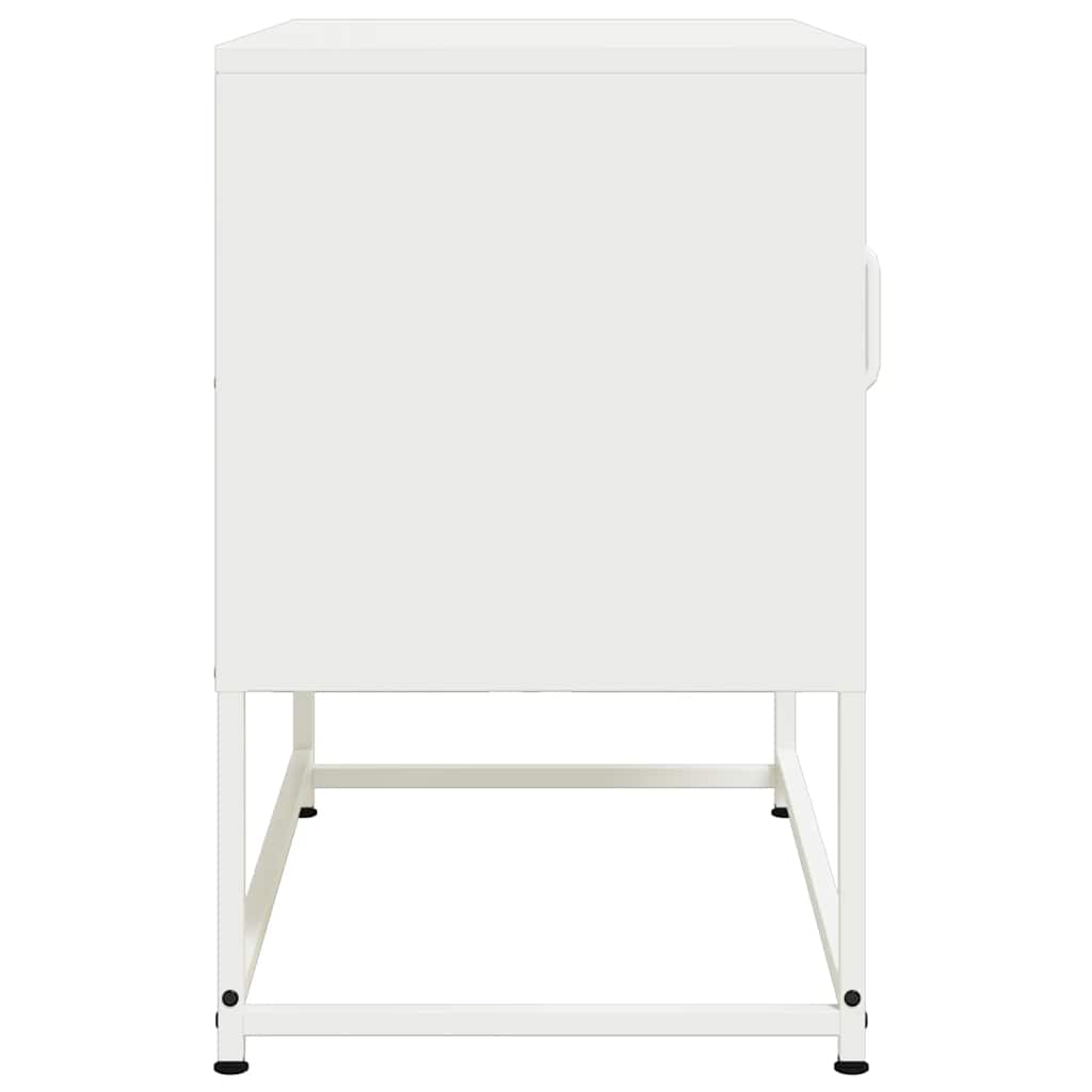TV Stand White 68 x 39 x 60.5 cm Steel