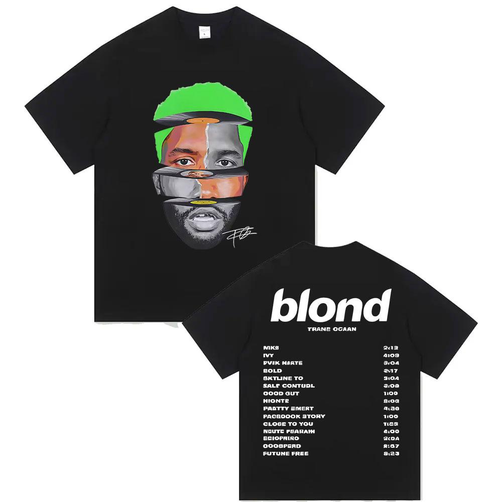 

Limited Rapper Frank Tour 2025 Merch T Shirt Unisexs Vintage Fashion Ocean Short Sleeve Tshirt Pop Hip Hop Clothing Blond TShirts 4XL