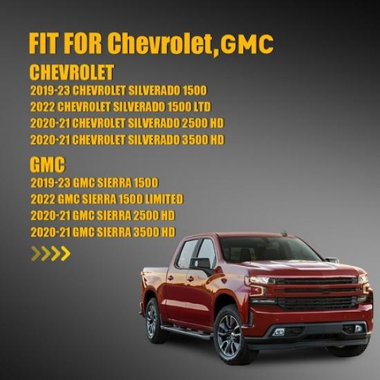 For GMC Chevrolet Sierra 1500 Silverado 1500 - Right Side Mirror Glass V