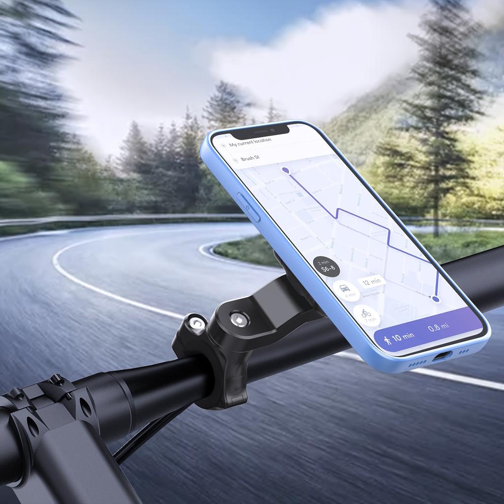 Magnetic Bike Phone Mount Bicycle Riding Bracket Navigation Shockproof Equipment