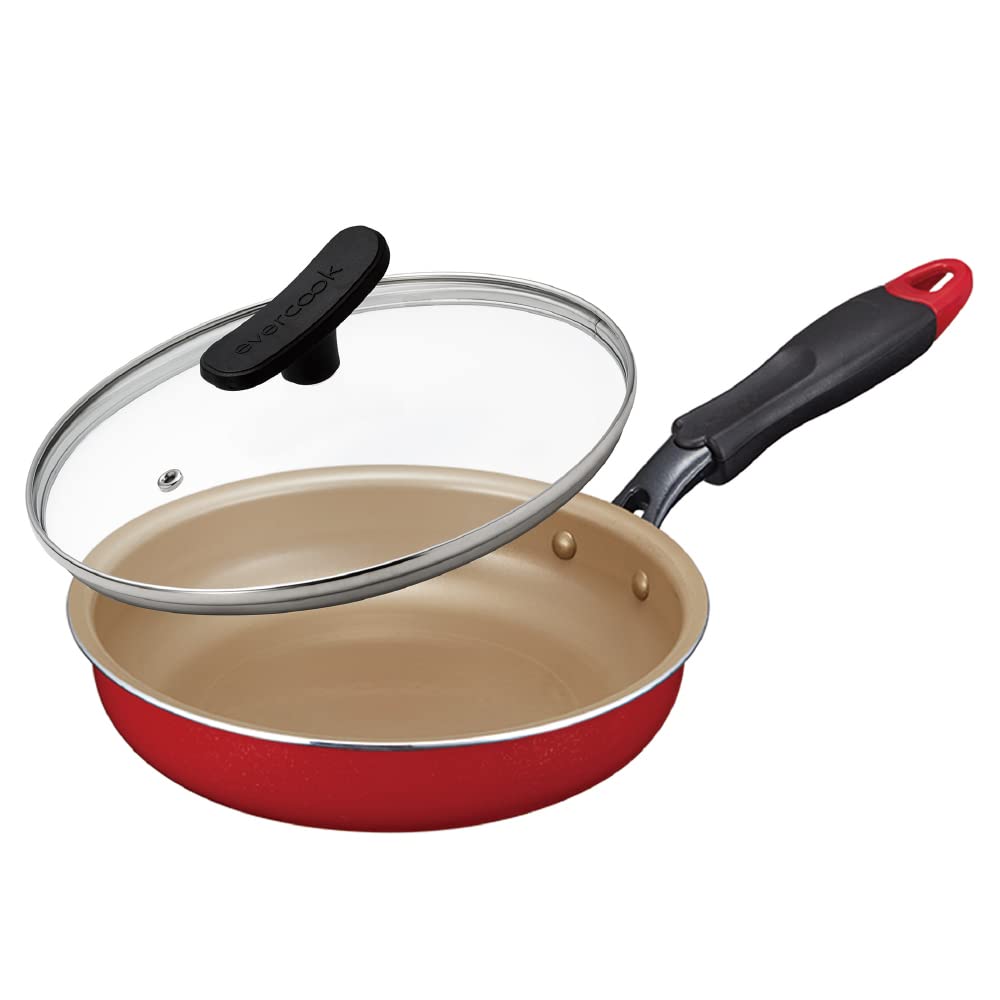 

Сковорода Evercook Индукционная Стеклянная крышка Doshisha Набор, Набор из 2 предметов, Совместимый, 20 см, В комплекте, Красный,