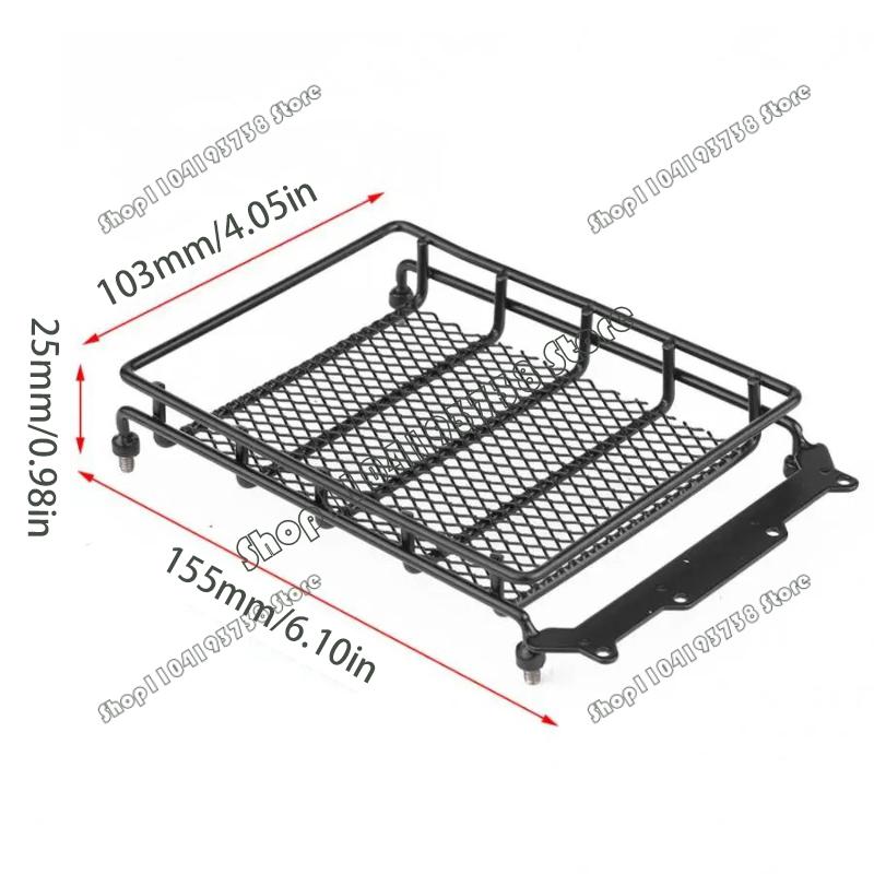 1/10 1/12 Rc Car Metal Luggage Carrier Roof Rack for Axial SCX10 Traxxas TRX4 RC4WD D90 Tamiya CC01 RC Crawler Car Upgrade Parts