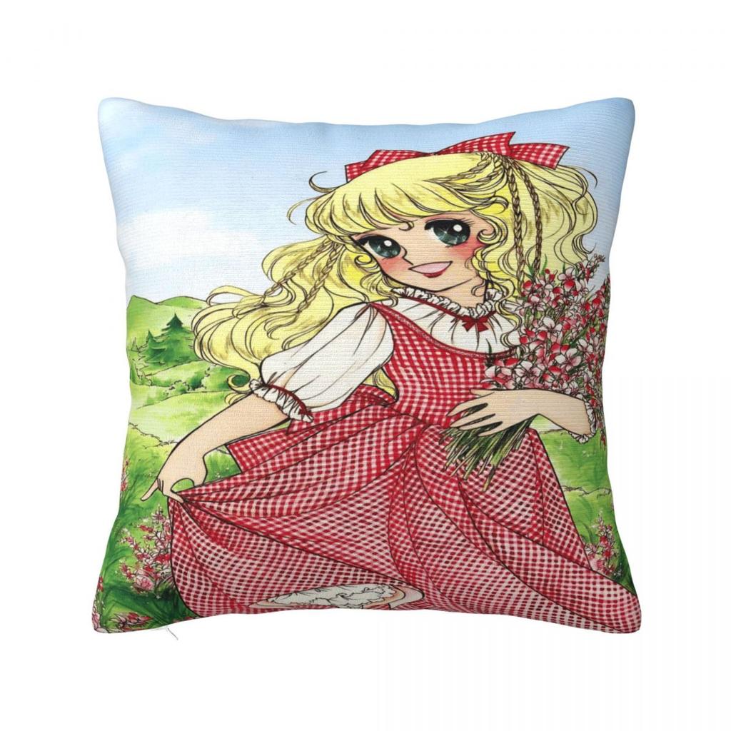 Candy Candy Manga Pillow Cover Soft Pillow Case Cushion Cover Cute Funny Graphic Pillowcases For Sofa Home Decoration