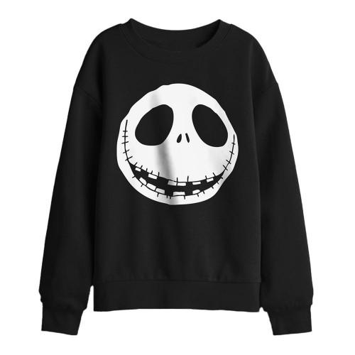 Nightmare Before Christmas Unisex Adult Jack Skellington Head Sweatshirt