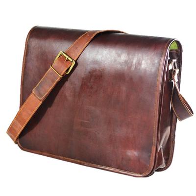 Satchel Rich Leather Bag Taška na laptop Business na rameno Aktovka Messenger Bag