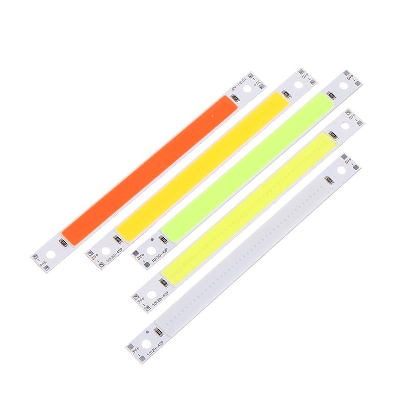 120X10Mm 3V 5V Led Bulb Cob Strip Chip On Board Warm Cold White Blue Red Green 5W Led Lights For Cob Work Lamps Decoration Light