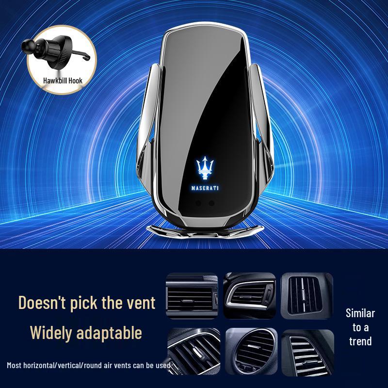 

Ghibli Wireless Fast Charging Car Phone Holder with Smart Sensor and Air Vent Mount