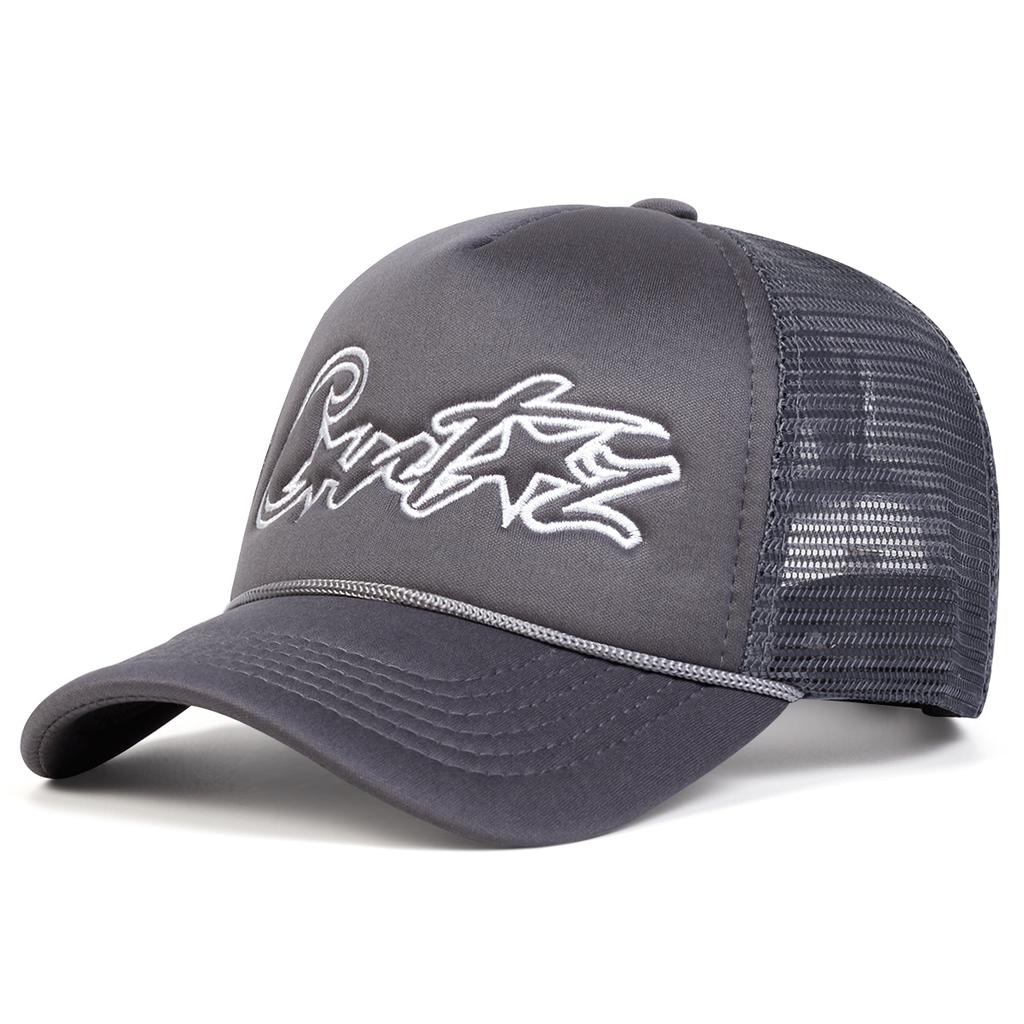 Unisex CRTZ Pentagram Embroidery Baseball Net Caps Spring and Summer Outdoor Adjustable Casual Hats Sunscreen Hat