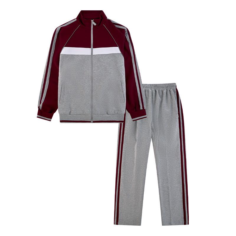 

Спортивный комплект из двух частей со стойкой воротником - Униформа в стиле колледжа для команд средней школы 150