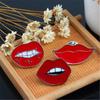 Variedad de Broches de Esmalte de Labios Rojos Moda Romántico Sexy Boca Pines de Solapa Chaquetas Insignia para Mochila Joyería Vintage Regalo Para Mujeres