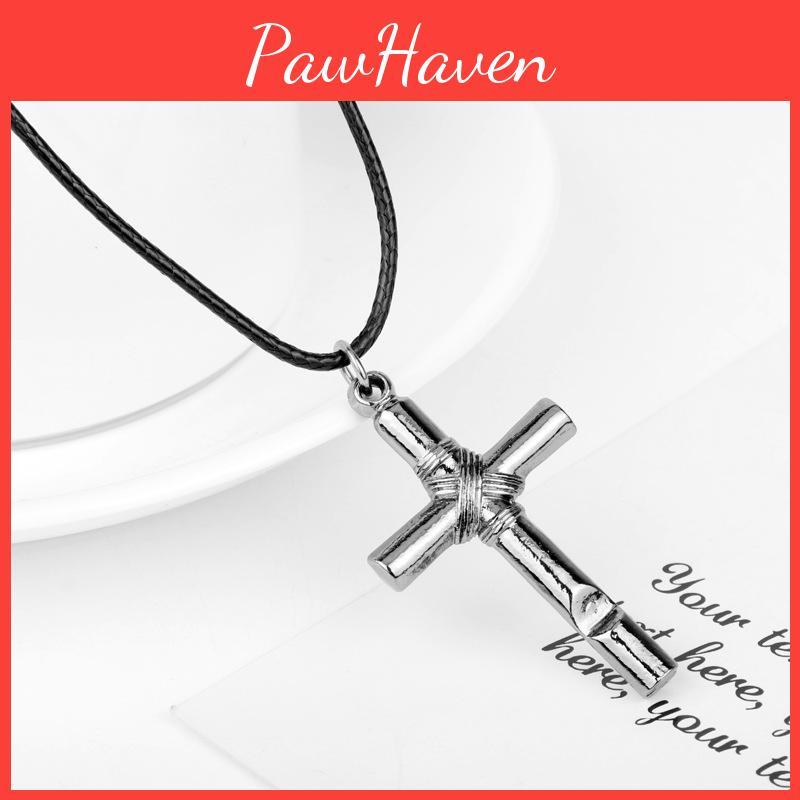 Hell Girl Cross Pendant Necklace With Alloy Design For Women And Men