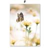 Field Girl Sunflower Tree Poster Flower Butterfly Print Canvas Painting Landscape Wall Art Pictures for Living Room Home Decor