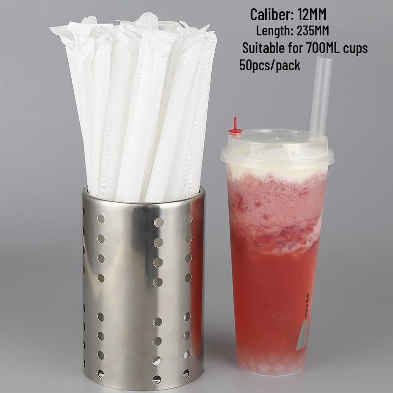 Eco-Friendly Individually Wrapped Boba Straws