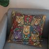 2D Stylish Leopard-Patterned Decorative Pillow Cover Pattern Cushion Cover Suitable For Sofa Bedroom Car Pillow Cover