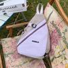 Bolso Ligero para el Pecho Bolso de Hombro de Color Contrastante Bolso Cruzado para Deportes al Aire Libre Montar