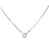 Silver Necklace with Cubic Zirconia, Product Weight 2.14 G (2160915)