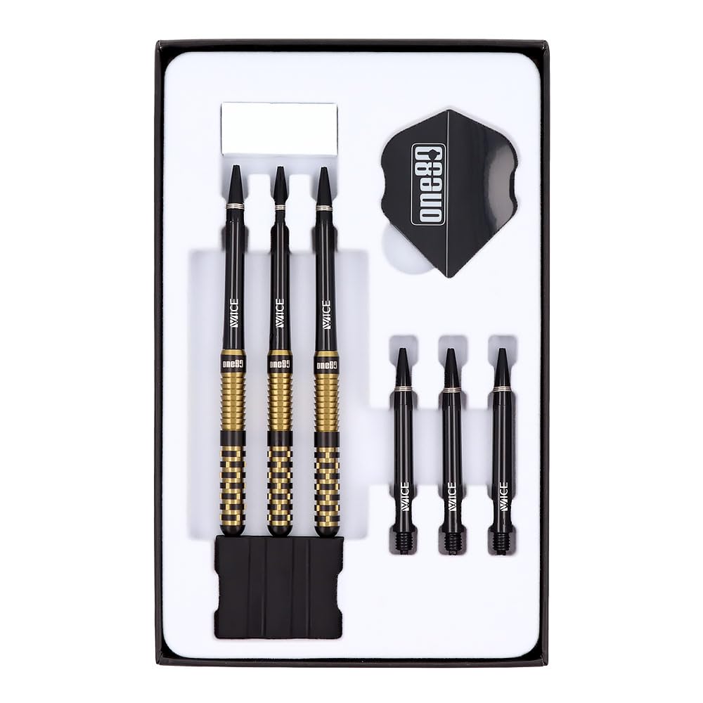 One80 One Eighty Jeff Springer STEEL 22g Jeff Springer Player Model Dart Barrel Dart Set