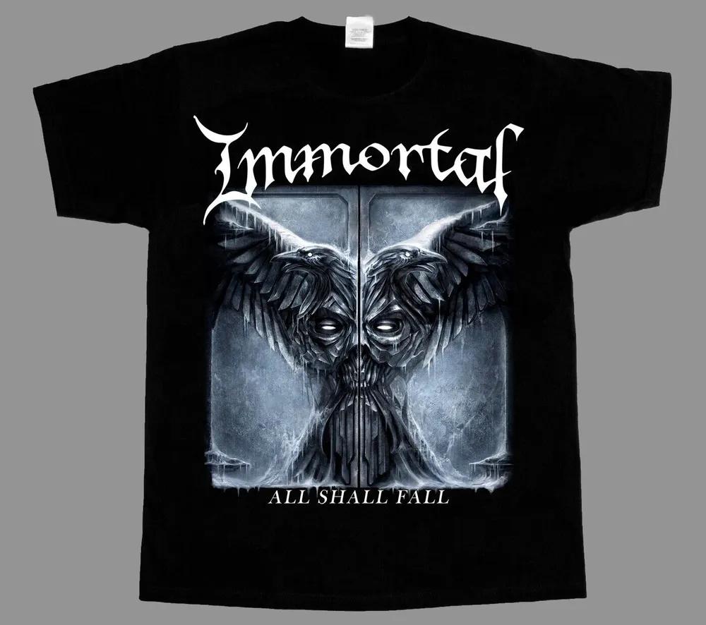 Unisex Short Sleeve Crew Neck Cotton T Shirt Immortal All Shall Fall XXXL