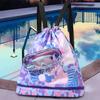 Children's Swimsuit Storage Bag, Dry Wet Separation, with Shoe Compartment, Waterproof Backpack, Swimming Storage Bag, Beach Tie Mouth Wash Bag