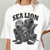 Vintage Sea Lion Tshirt Seal Meme Shirt Funny Arctic Animal Tee Summer Unisexs and Womens Loose and Breathable Tshirt Top