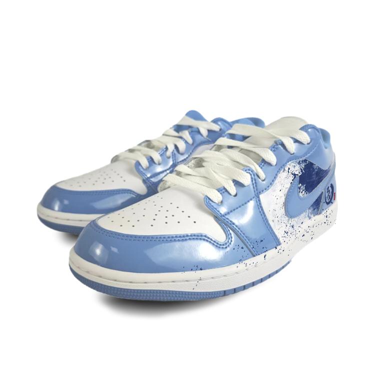 Jordan Air Jordan 1 Low 'Legend Blue' Slip Resistant Abrasion Resistant Low Top Vintage Basketball Shoes Unisex Blue FZ2138-114(Team352-)