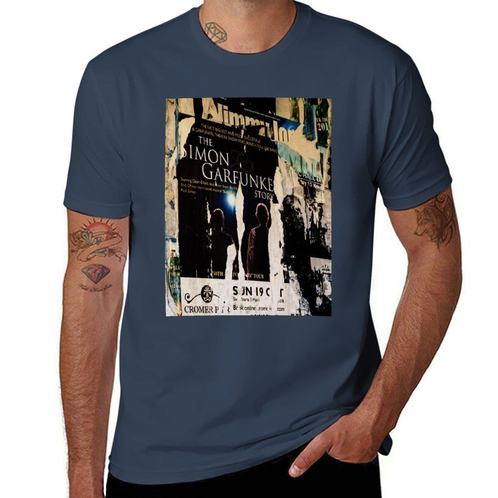 Simon And Garfunkel Tshirt Large Size Soft Cotton Tshirt S