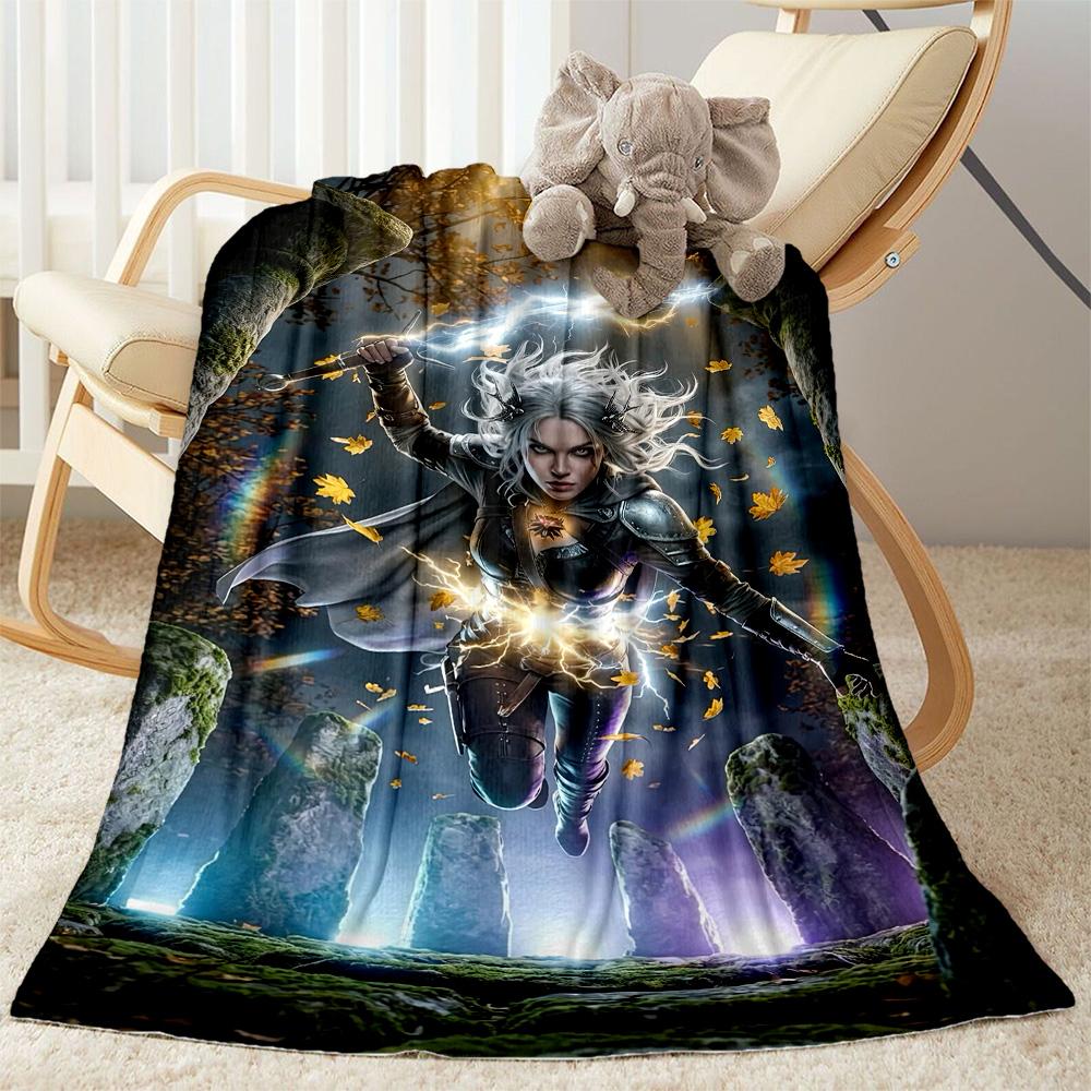 Gothic Style Blanket Ultra-Soft Perfect for Sofa Seaside Office Chair for All Occasions Digital Print Ideal Gift For Birthday Valentine'S Day