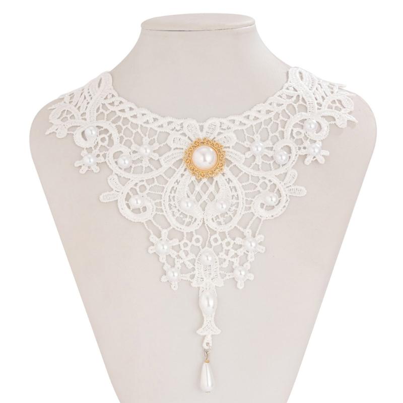 Elegant Lace Gothic Necklace with Blood Drop Pendant Women Choker Halloween Neck Chain Choker Retro Punk Accessories