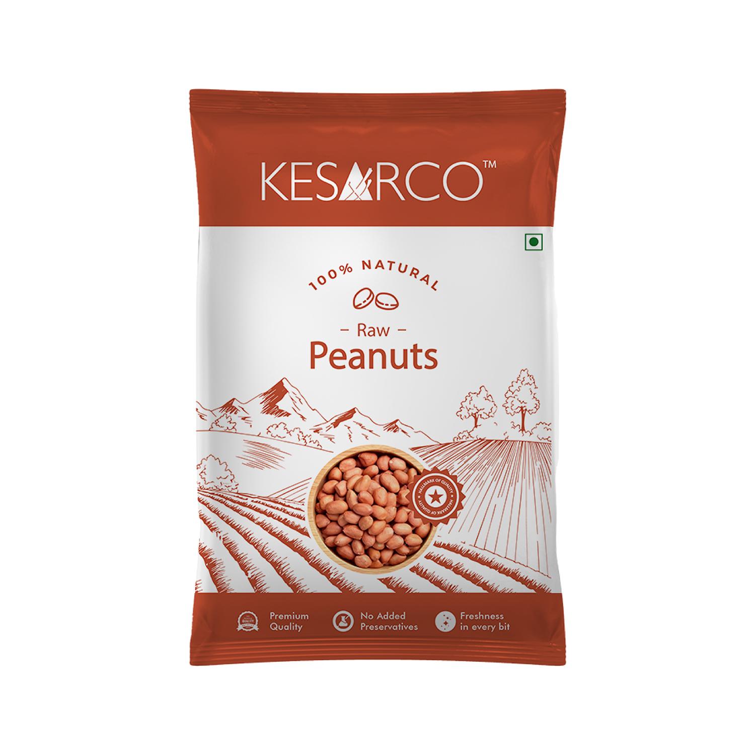 

KESARCO Raw Peanuts/Moongphali, богатый белком и клетчаткой, 14,1 унции