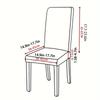 1PC Washable Kitchen Elastic Wedding Stretch Party Chair Protector Dining Room Solid Living Room Chair Slipcovers