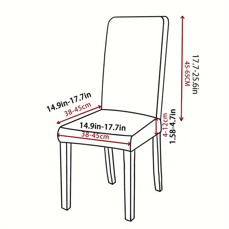 1PC Washable Kitchen Elastic Wedding Stretch Party Chair Protector Dining Room Solid Living Room Chair Slipcovers