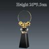Customized Crystal Trophy High-End Metal Gold, Silver, Copper, Award Honor Gift Excellent Employe Souvenir, Home Decoration, 1Pc