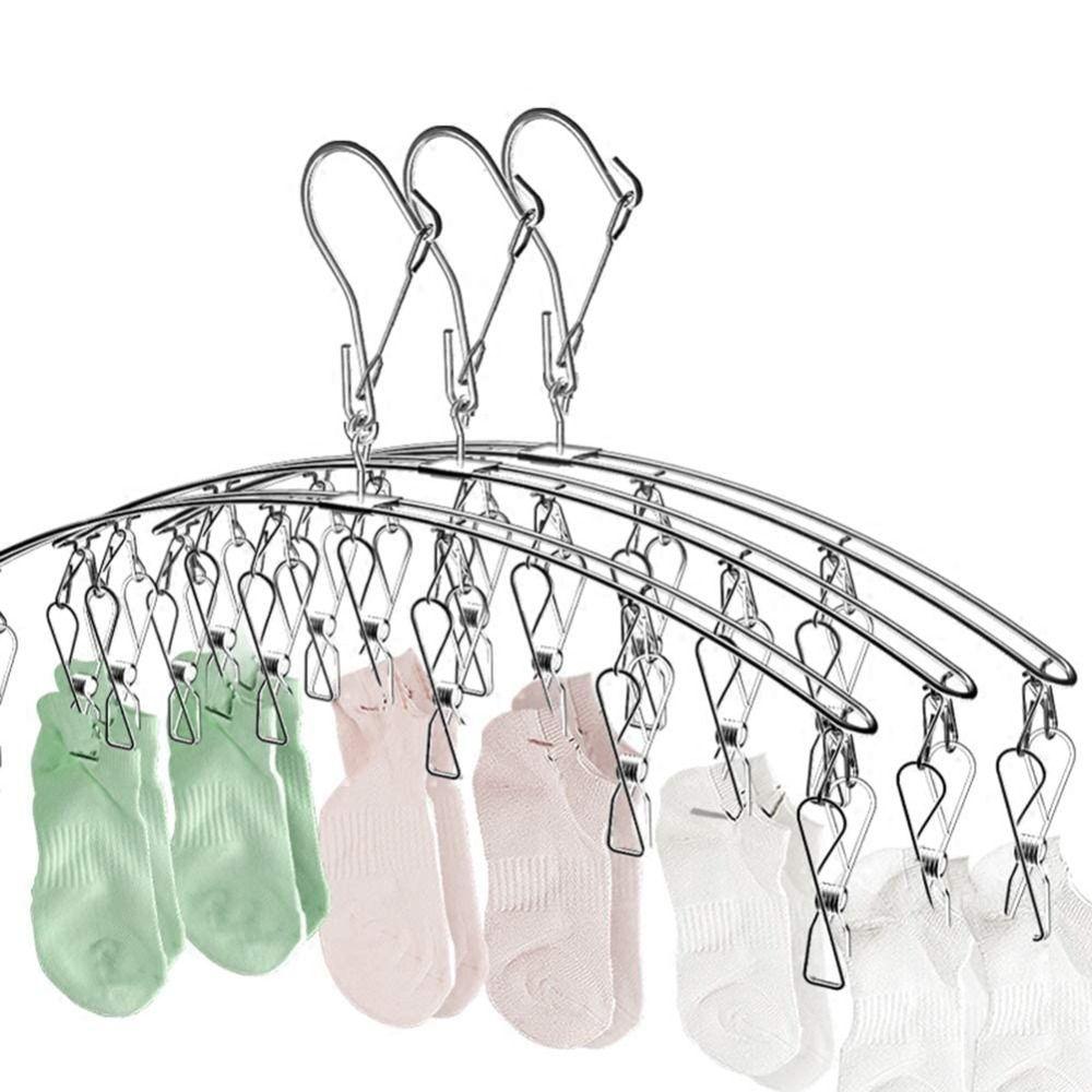 No Deformation Stainless Steel Hanger Strong Support Clothes Drying Hanger  Clothing Rack